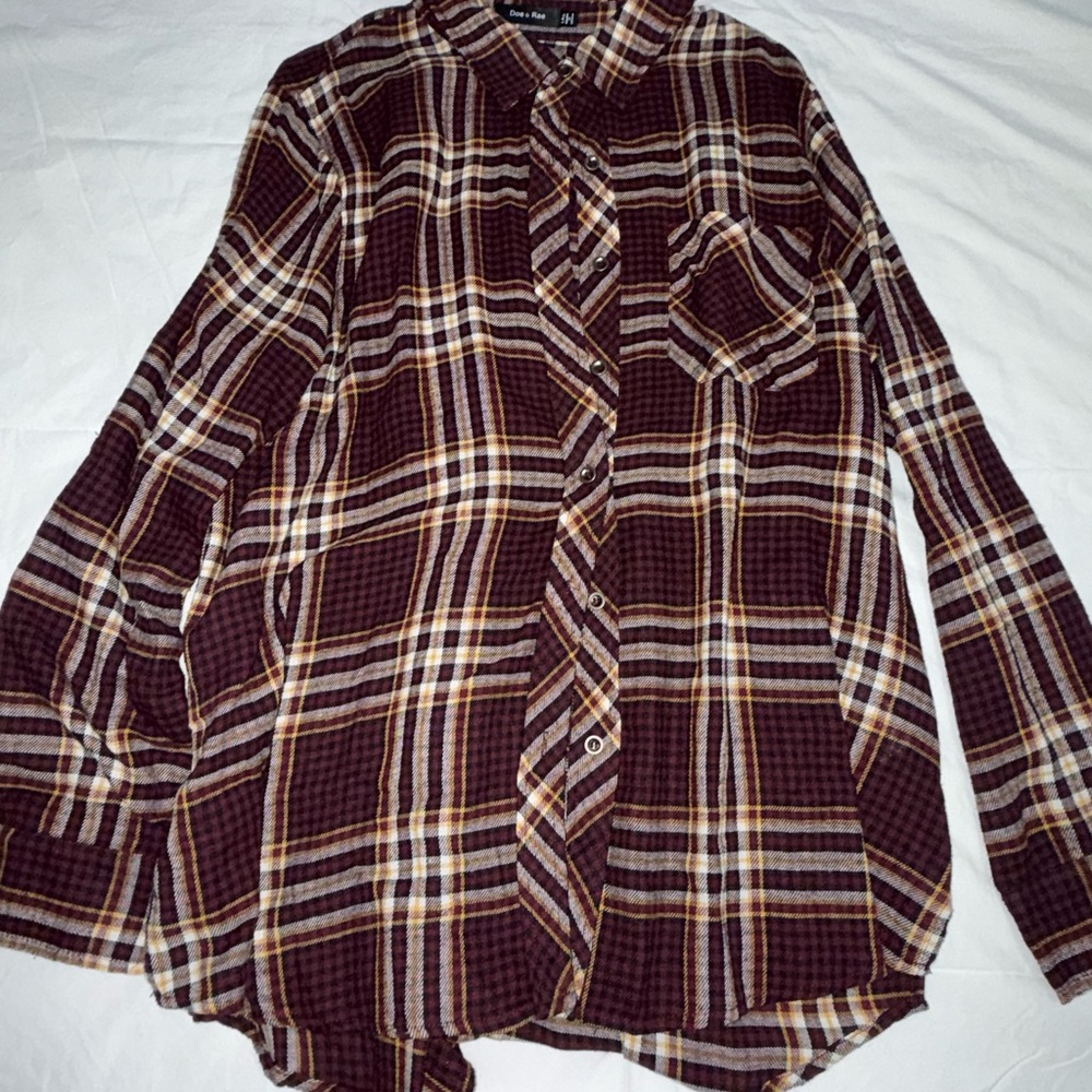 Doe & Rae Multicolor Plaid Shirt